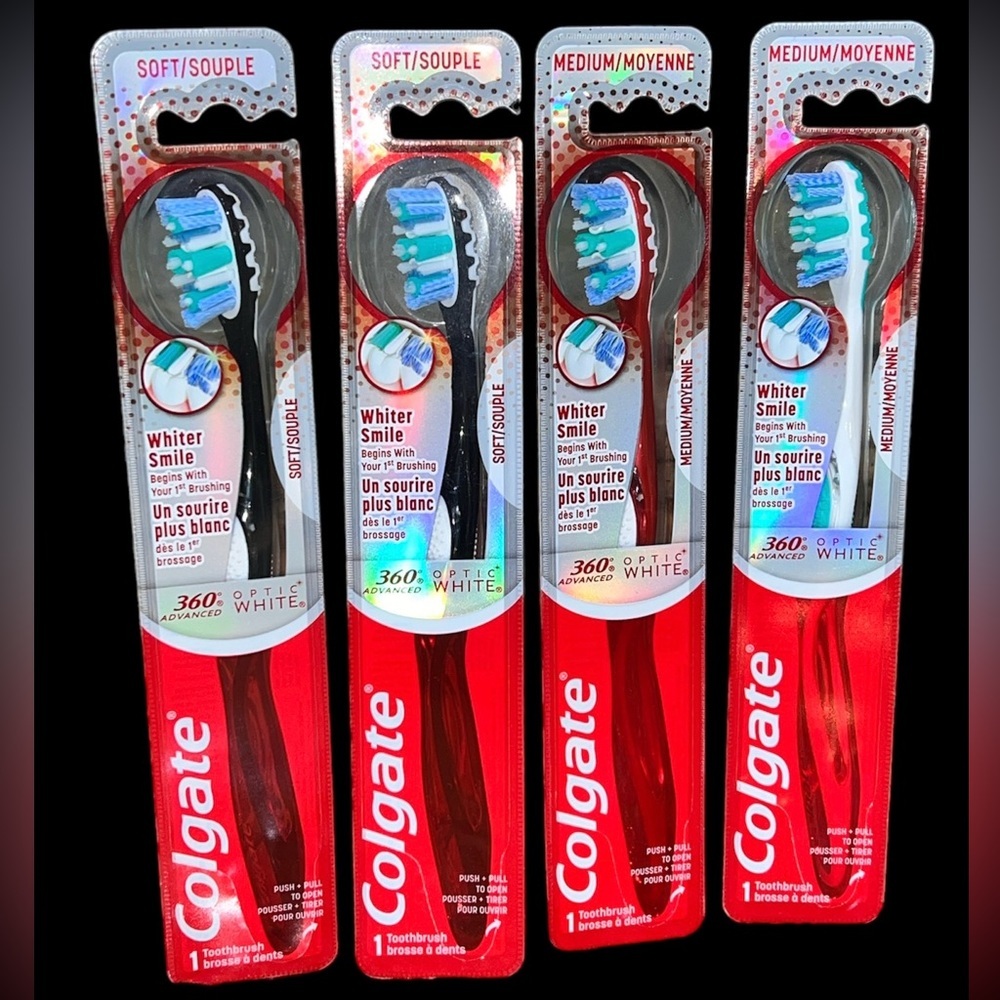 Colgate 360 Advanced Optic White Toothbrush, Soft.